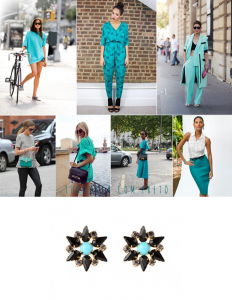 TURQUOISE WITH BLACK