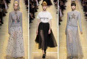 Long Transparent Skirt In The Women's Wardrobe