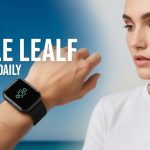 Person wearing LEAF fitness device as a minimalist bracelet
