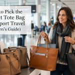 What key features make a tote bag ideal for airport travel